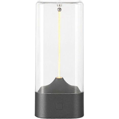 Kabellose LED-Tischlampe, 3 Helligkeitsstufen, wiederaufladbar, stimmungsvolle Campingbeleuchtung, magnetischer Glühfaden (1/5)