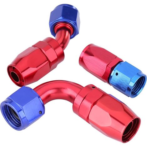 Raccord de tuyau, réf. AN8, pour la maintenance et le remplacement dans les systèmes mécaniques, adapté à la réparation technique en atelier.-AquaForge (1/5)