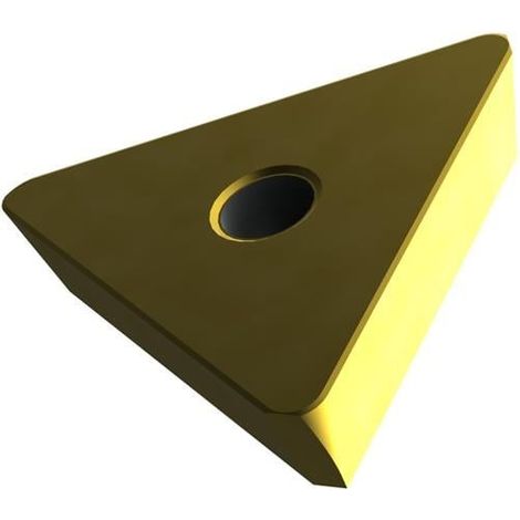Fräswendeschneidplatte ISO TPKN 1603PDSR:M8330 Tiefe 12mm PVD beschichtet Gold (1/2)