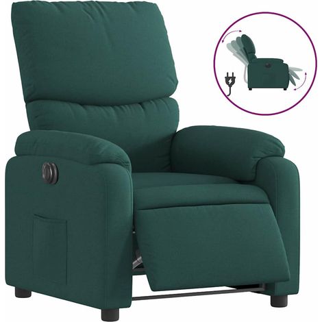 Maison Exclusive - Relaxsessel Elektrisch Dunkelgrün Stoff
