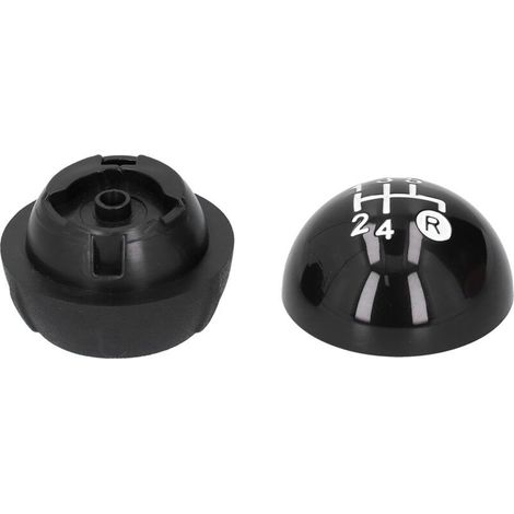Pommeau de levier de vitesse avec couvercle décoratif pour Fiat 500 500C 2007‑2018 LHD RHD (1/4)