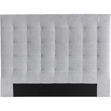 Cabecero en tejido gris 160 cm HALCIONA