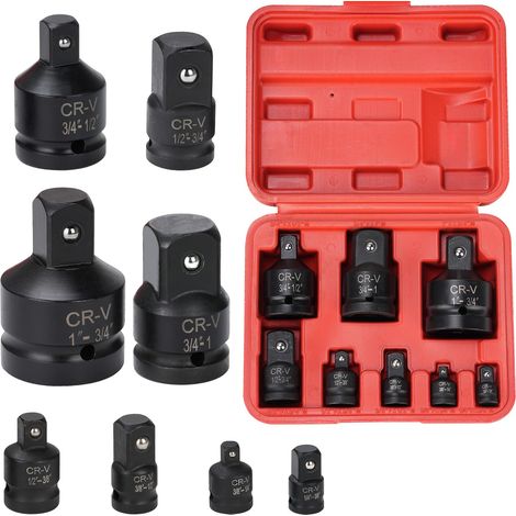 8 Adaptateur Réducteur Douille à Choc pour Cliquet 1" 1/2" 1/4" 3/8" 3/4" (1/5)