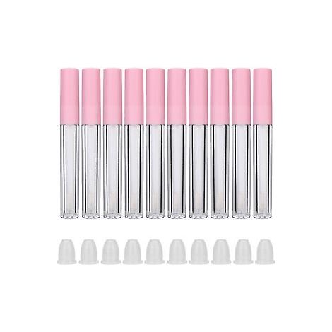 10 Stück 25 ml nachfüllbare Lipgloss-Tuben mit rosa Deckel
