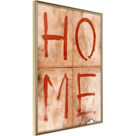 Affiche Murale Encadrée "Everyone Has Their Own Place" 21 x 30 cm Or