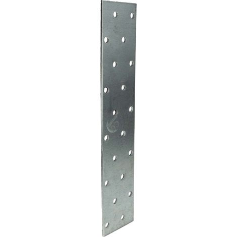 MASTERPROOF PROFESSIONAL Lochplatte Flachverbinder 40 mm x 200 mm x 2,0 mm, feuerverzinkt