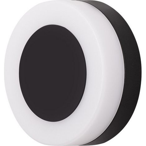 Merano Concord Applique Murale Extérieure Moderne Ronde Sandy Noir Aluminium LED 9W 620Lm 3000K IP65