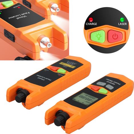 Wattmètre optique portable 10 mW avec détecteur de défauts par lumière rouge -70+6 dBm, adaptateur universel FC/SC/ST, kit de testeur de puissance optique et de décroissance lumineuse (1/5)