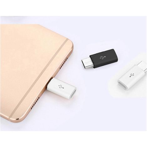 Adaptateur convertisseur Type-C Android Mini vers Type-C OTG, blanc-- (1/5)