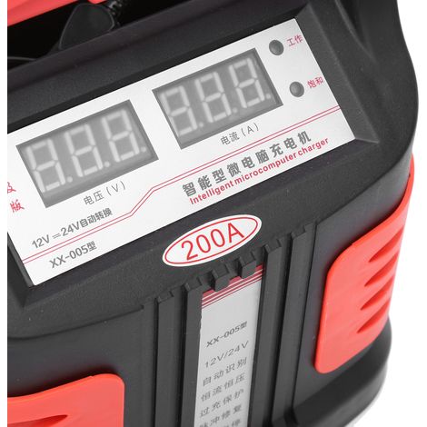 Universelles Ladegerät für 12V-Autobatterien, Ladegerät für Motorräder, voll intelligentes, selbstreparierendes Batterieladegerät (Steckertyp: nationaler Standard 160V-260V). (1/5)
