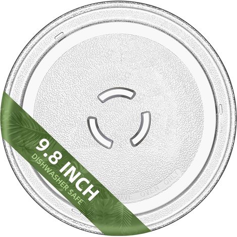 Plateau tournant verre - 1 unité - Verre borosilicate - Diamètre 24,9 cm - Pour micro-ondes Samsung Whirlpool (1/5)