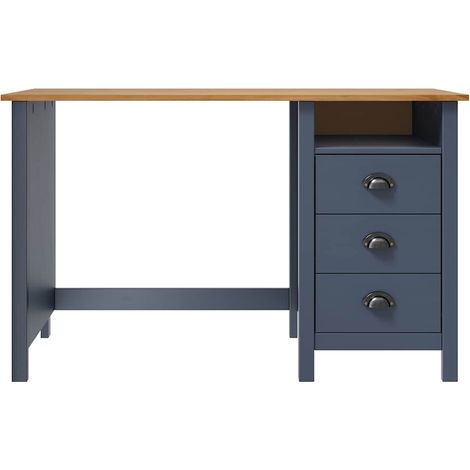 Maison Exclusive - Schreibtisch Hill mit 3 Schubladen Grau 120x50 (1/5)