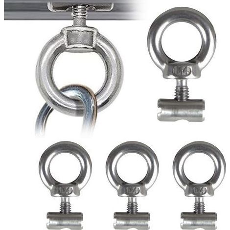 Arrêt de Rail 10 mm pour Auvent de Camping-Car, Système de Fixation avec Écrou à Œil, Accessoire Léger et Durable pour Fourgon, Caravane et Tente (1/5)