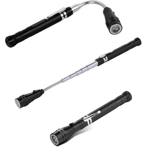 Lampe frontale Télescopique Tête Flexible et Orientable 360° (1/4)