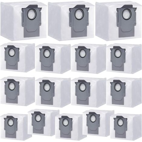 Pack of 16 disposable dust bags for Roborock G10S/G10SPRO/G10SPLUS/G10SPURE/T8/T8PLUS/G20/T8/Q7/Q7+/Q7 MAX/Q5/Q5 S7/S7MAXVULTRA/S8 robot vacuum cleaners, Roborock Q5 bags: replacement disposable bags (1/3)