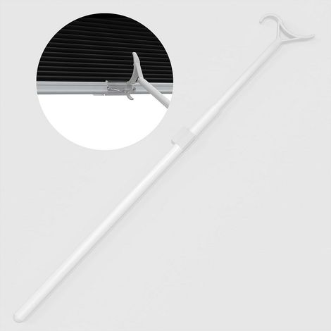 73-135CM telescopic curtain rod, telescopic aluminum alloy rod, adjustable Venetian blind swivel rod (1/5)