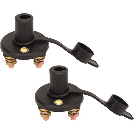 2-teiliger Batterietrennschalter mit 4 Tasten, DC12V-24V, sichere Trennung, optimale Leitfähigkeit, für Auto, Wohnmobil, Boot, Yacht. (1/5)