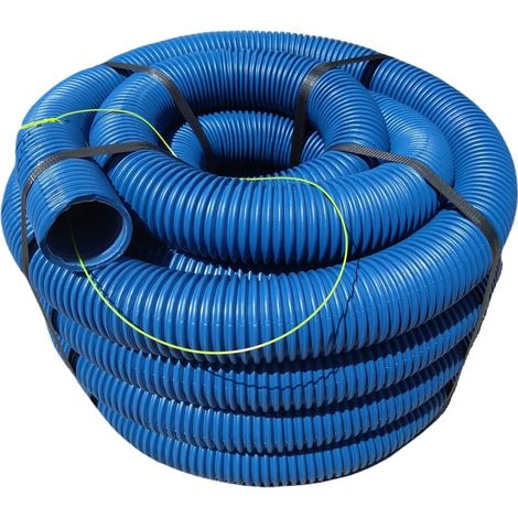 Conduit ondulé de 50 mm x 10 m pour installation souterraine, conduit vide, conduit électrique, outil de tirage à la terre (1/3)