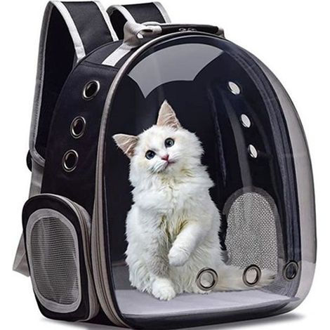 Sac de transport pour chat et petit chien – Dimensions 33 x 27 x 44 cm – Charge maximale 10 kg – Tissu oxford résistant aux taches (1/4)