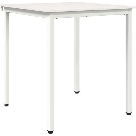 Maison Exclusive - Tavolo da pranzo Bianco 70 x 70 x 75 cm Pino massello
