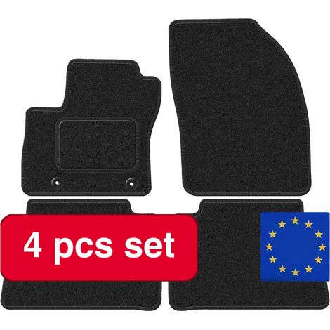 Autofußmatten, langlebige synthetische Faser, maßgeschneidert für Ford Kuga MK1, schwarz (1/5)