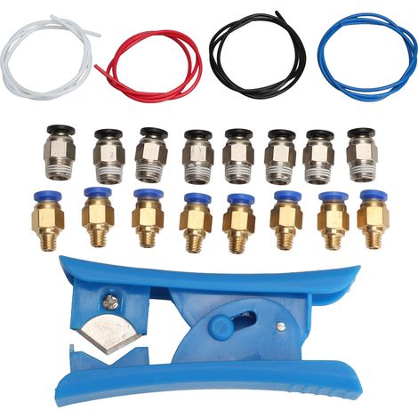 Lot de tubes PTFE avec coupe-tube, résistance à haute température et friction réduite pour imprimante 3D (1/5)
