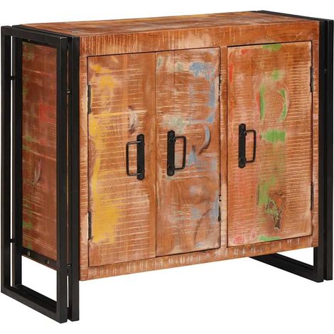 Sideboard mit Türen Braun Massives recyceltes Holz und Metall vidaXL