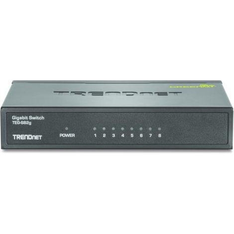 Trendnet GREENnet Non gestito Gigabit Ethernet (10/100/1000) Nero (1/4)