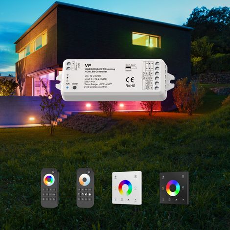 HEXIM LIGHT 12-48V Wi-FI/RF Controller Fernbedienung RGB/CCT LED Beleuchtung Wandschalter Dimmer (RGBW 4CH RF Controller 12-24V, Controller Modelle) (1/5)
