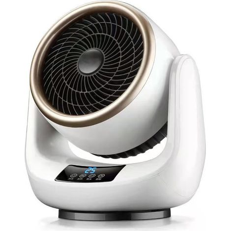 BEBUSINGOTO Tragbare elektrische Heizung mit Fernbedienung, Überhitzungs- und Kippschutz, leise, schnelles Aufheizen mit 3 Heizstufen für Büro und Arbeitszimmer (1/5)