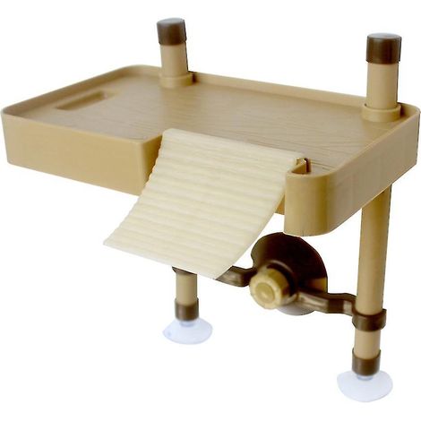 Ponton flottant pour reptiles de petite et moyenne taille, avec rampe et échelle, plateforme de repos pour aquarium, décoration et ornements