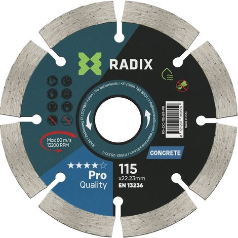 Disque diamant béton - Radix - Pro - 115 mm (1/3)