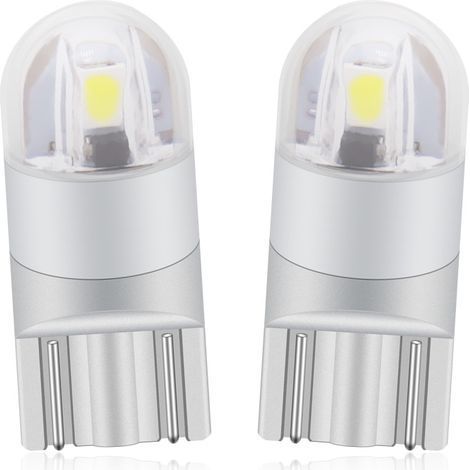 T10 W5w Led Feu de Position Veilleuses 12v 6000K Blanc 168 194 Led Clignotant Pour Ampoule Plaque Feux de Gabarit Voiture Moto - Une Garantie D'un An (1/2)