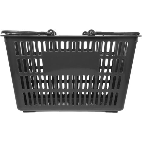 Tragbarer als Organizer aus Kunststoff Aufbewahrungskorb mit Doppelgriffen Abwaschbar und Robust für Badezimmer und Einkaufen im Supermarkt (1/5)
