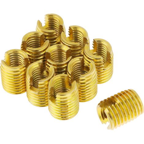 Insert fileté autotaraudeur M8 x M5, douille à vis de Type fendu 302 pour la réparation de filetage, 10 pièces (1/5)
