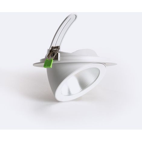 LED Downlight Einbaustrahler Schwenkbar Rund 60W Chip OSRAM CCT 120 lm/W CCT LIFUD Ausschnitt Ø 200 mm No Flicker 3000K Warmweiß