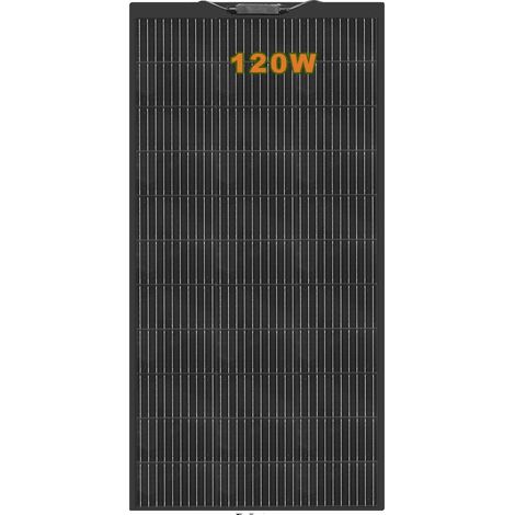 Panneau Solaire Flexible, Silicium Monocristallin, Haute Efficacité, Installation Polyvalente, 18.15V 120W-a (1/2)