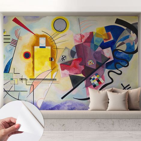 Carta da parati autoadesiva - fotomurale - decorazione parete - stile elegante - decorazione casa - Astrazione colorata 208x146 cm (1/5)