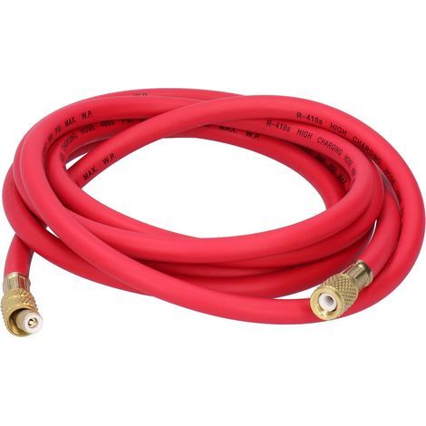 Tuyau de Chargement de Réfrigérant Avec Robinet à Bille, Tube d'ajout de fluorure pour Réfrigérant de Type R410 jaune (1/5)