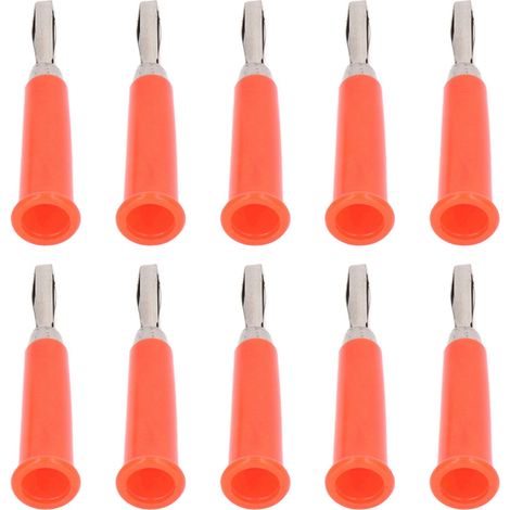 100 Pièces Connecteurs Banane 4mm Rouge Laiton Alliage Zinc ABS Soudés pour Batteries Camion
