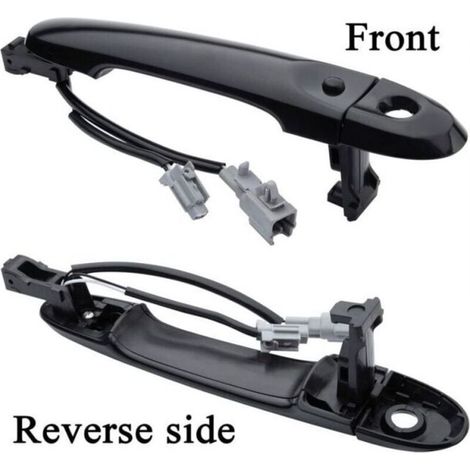 (Schwarz) Türgriff außen rechts (Fahrerseite) passend für Nissan F15 2010-2022 80644-1FA5A 80644-3WC2A 80640-3WC2A (1/3)