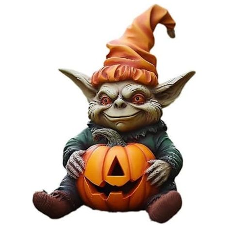 Citrouille lumineuse d'Halloween pour l'extérieur, décorations de jardin, objets en résine (1/3)
