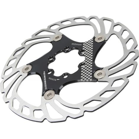 Disque de frein flottant pour vélo, 6 trous, dissipation thermique, rotor VTT 160MM (1/5)