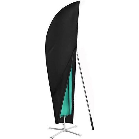 Housse de protection pour parasol. Housse pour parasol déporté en tissu Oxford 420D imperméable. Mât télescopique et boutons de réglage. Pour parasols déportés. (1/4)