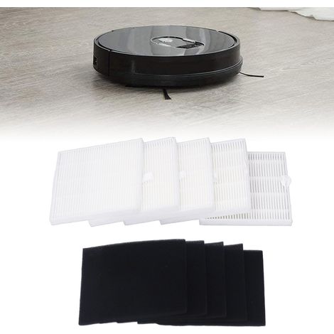 Ensemble de 5 filtres de remplacement HEPA pour robot aspirateur ILIFE A7, V80, V8s - Compatibilité assurée et performance durable (1/5)
