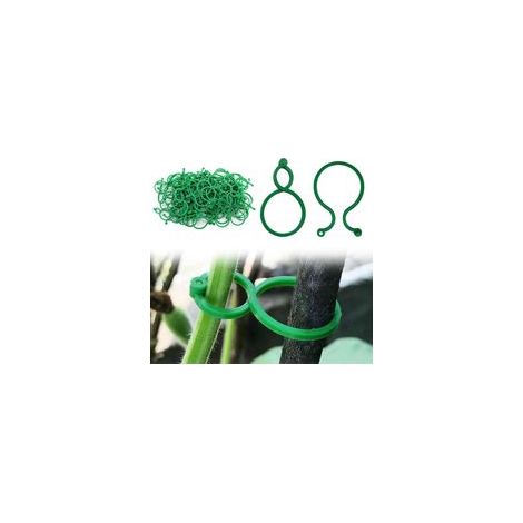 200 clips de support pour plantes, clips à tomates, clips réutilisables pour plantes grimpantes et fixation de plantes, clips pour plantes grimpantes et vignes de jardin (1/5)