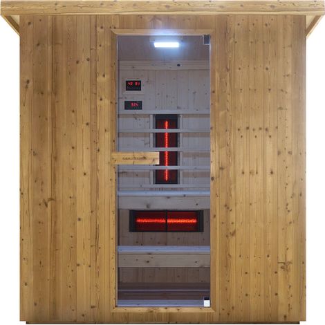 Bagno Italia Sauna 198x200 cm combinata infrarossi e finlandese con bluetooth