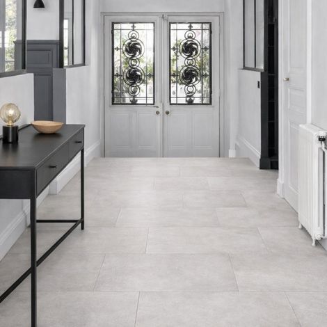 Dalle pvc clipsable - Ocean - coloris Béton Clair- 30,3 x 60,6 cm