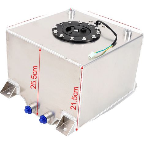 Serbatoio carburante da 20 litri, design leggero in alluminio, colore argento. (1/2)