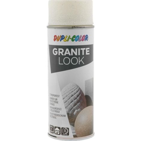 Peinture - DUPLI-COLOR - EFFECT Granit - Blanc - 400 ml - Aérosol écologique